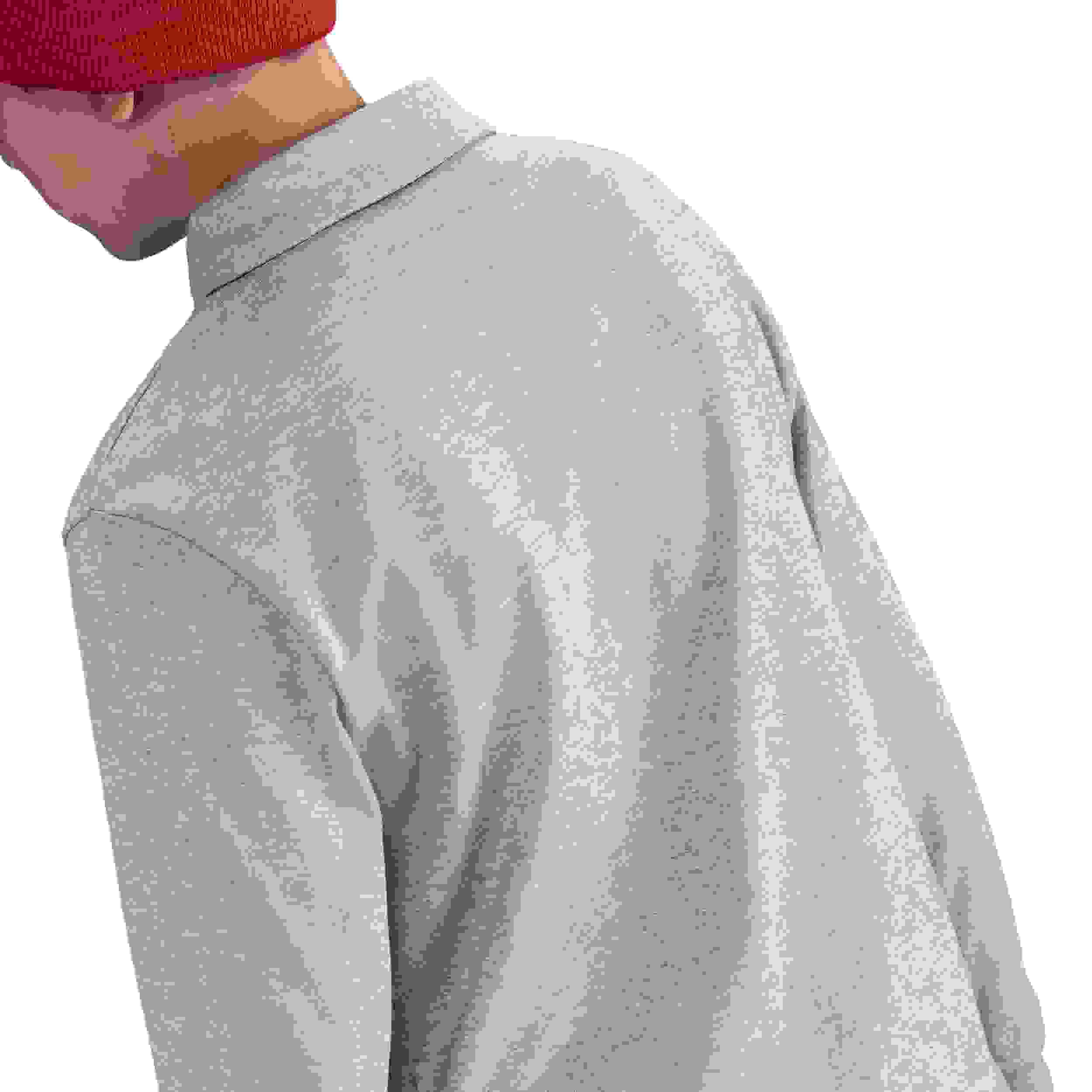 Nike Sportswear Club Knit Long-Sleeve Big Kids' Grey Polo